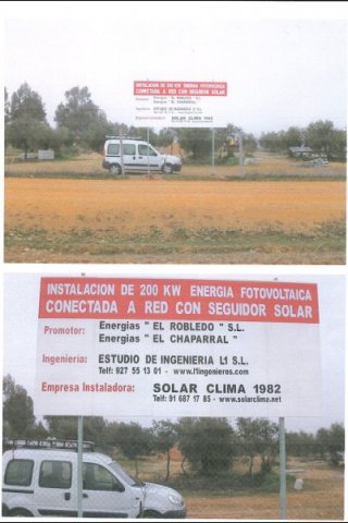 Instalacion 200kWp en El Robledo (Ciudad Real)